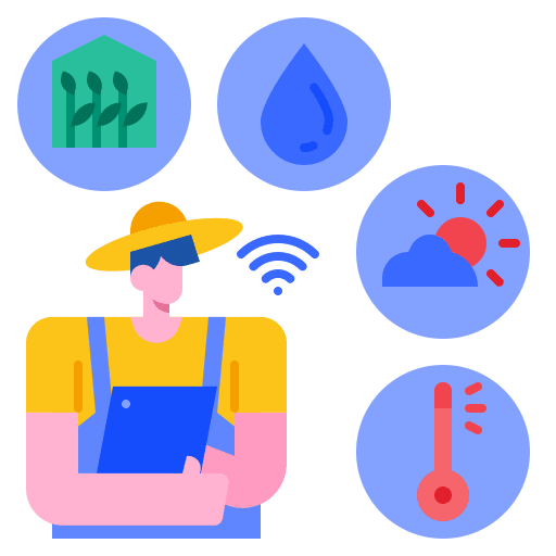 Smart farming farming and gardening farmer smartphone icon Smart farming farming and gardening farmer smartphone icon