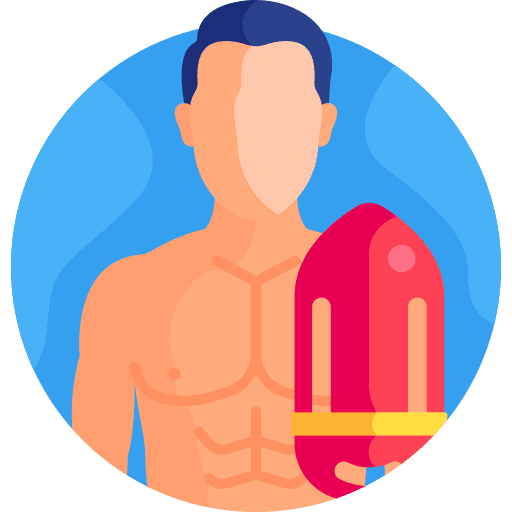 Lifeguard user security man icon Lifeguard user security man icon