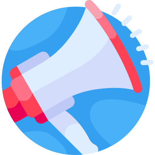 Megaphone lifesaver communications alert icon