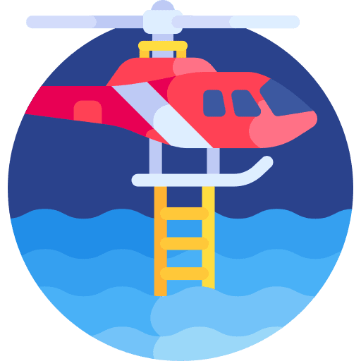 Helicopter chopper sea transportation icon Helicopter chopper sea transportation icon