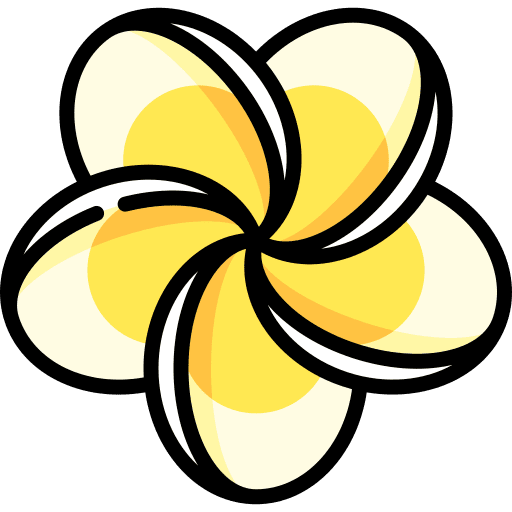 Plumeria botanical blossom plumeria icon