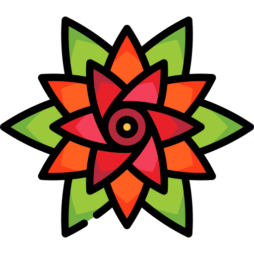 Bromeliad flower nature gardening icon Bromeliad flower nature gardening icon