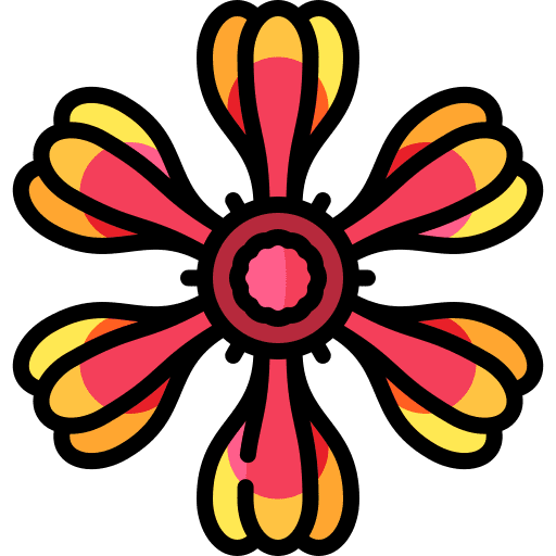 Gaillardia nature botanical gardening icon Gaillardia nature botanical gardening icon