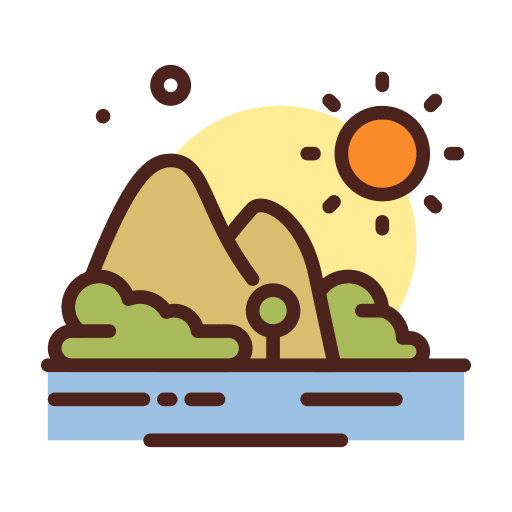 Landscape water scenery landscape icon