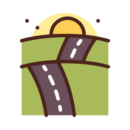 Road road ways transport icon