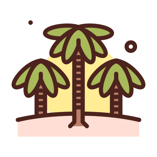 Coconut tree beach summer palm tree icon Coconut tree beach summer palm tree icon
