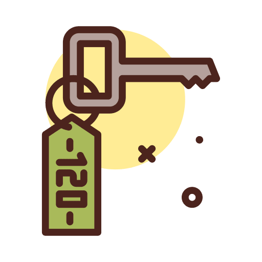 Room key holidays security access icon Room key holidays security access icon