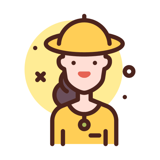 Tourist woman user hat icon Tourist woman user hat icon