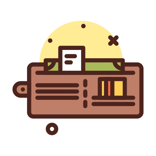 Wallet pay money holder icon Wallet pay money holder icon