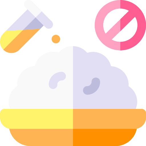 No preservatives food prohibited food and restaurant icon No preservatives food prohibited food and restaurant icon
