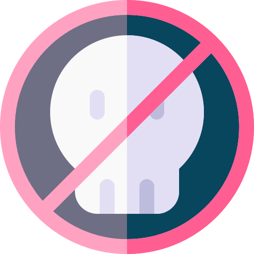 Non toxic signaling no toxic prohibition icon Non toxic signaling no toxic prohibition icon