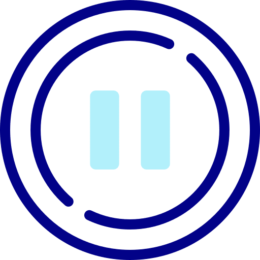 Pause button user interface video player pause button icon