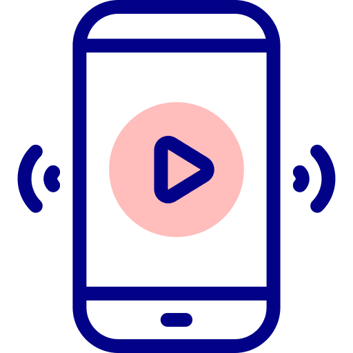 Smartphone play button electronics ui icon