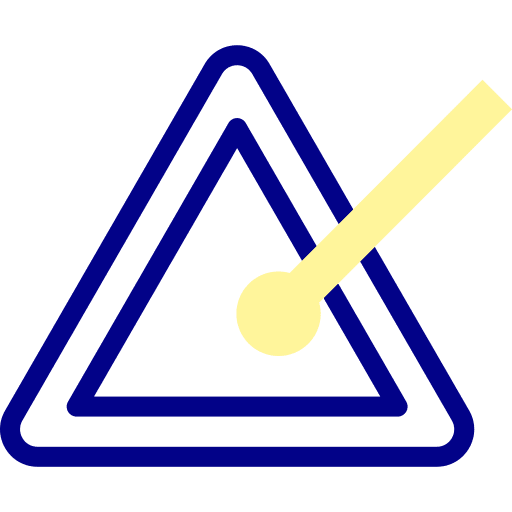 Triangle music instrument tune triangle icon