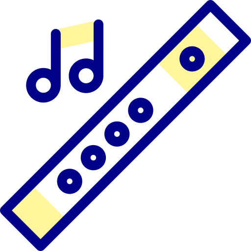 Flute musical instrument music and multimedia wind instrument icon Flute musical instrument music and multimedia wind instrument icon