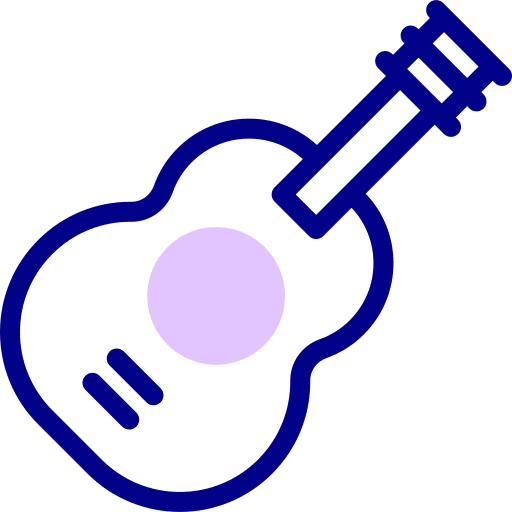 Guitar music instrument music and multimedia guitar icon Guitar music instrument music and multimedia guitar icon