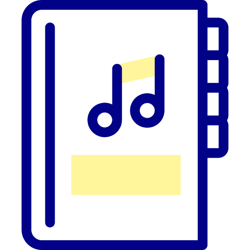 Music book music sheet music quaver icon Music book music sheet music quaver icon