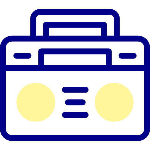Boombox music player audio radio icon Boombox music player audio radio icon