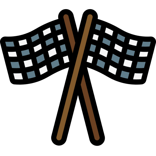 Flags goal line finish icon