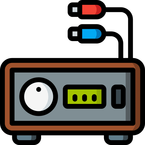 Charger wires electronics machine icon