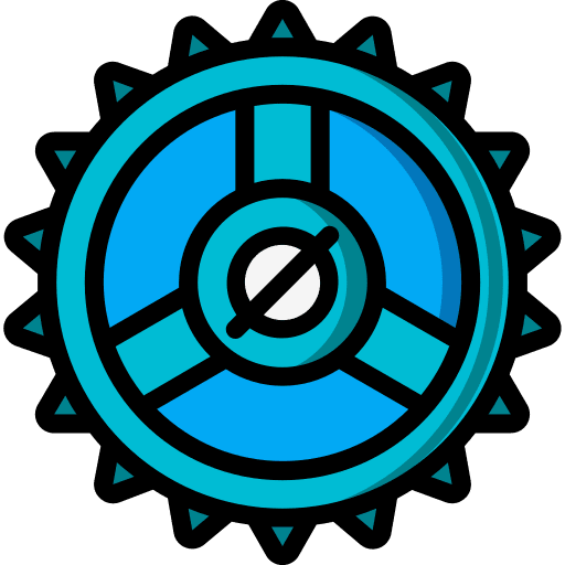 Cogs drive wheel technology icon Cogs drive wheel technology icon