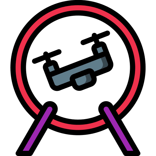 Drone target device transportation icon Drone target device transportation icon