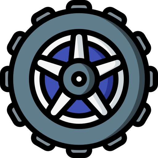 Wheel wheel transportation tyre icon