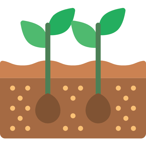 Seeding plant seeds nature icon