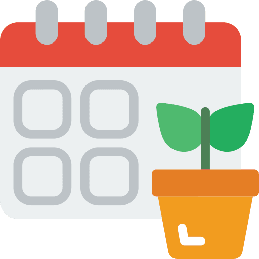Calendar time and date schedule blossom icon