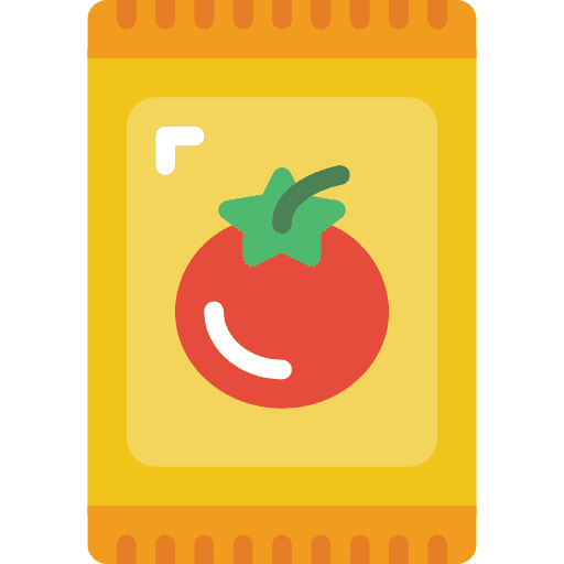 Packet tomato food planting icon
