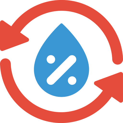 Refresh reuse water farming and gardening watering icon