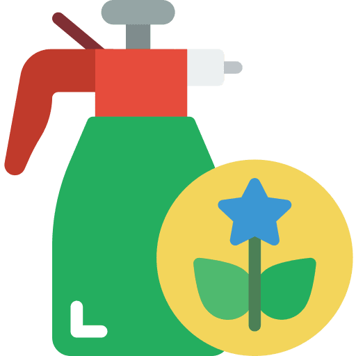 Spray leaf botanical spray icon