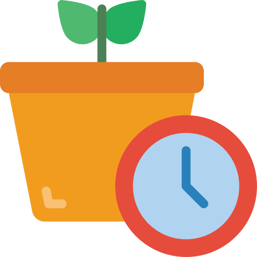 Growing plant maturity farming and gardening farming icon