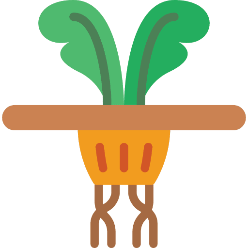 Seedling farming and gardening ecological seed icon