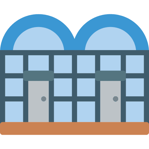 Greenhouse farming agriculture smart farm icon