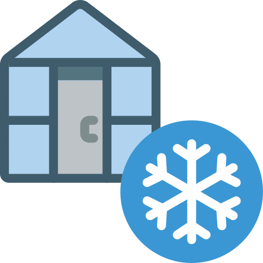 Greenhouse farming and gardening weather greenhouse icon