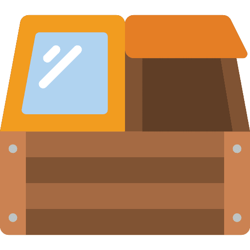 Greenhouse botanic wooden agriculture icon