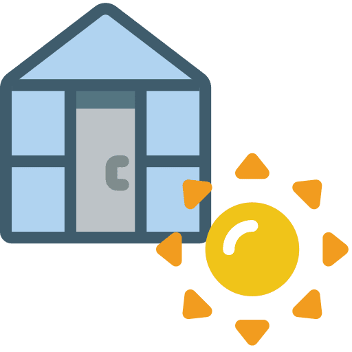 Greenhouse green home farming cultivation icon