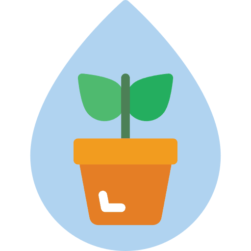 Irrigation water drop gardening water icon