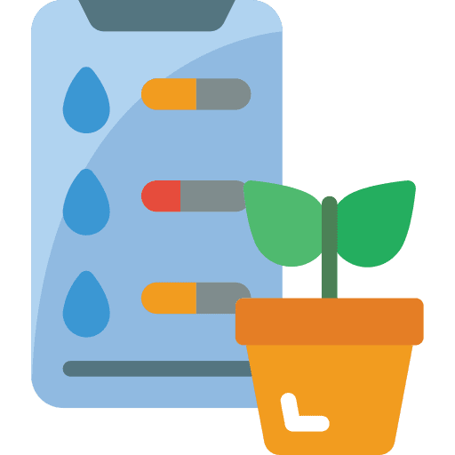 Smartphone plant watering smartphone icon
