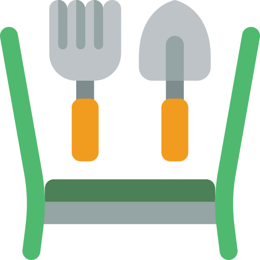 Stool equipment gardening farming and gardening icon
