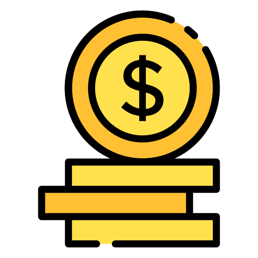 Coin price money currency icon Coin price money currency icon