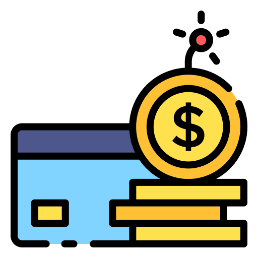Debt explosion recession business and finance icon Debt explosion recession business and finance icon