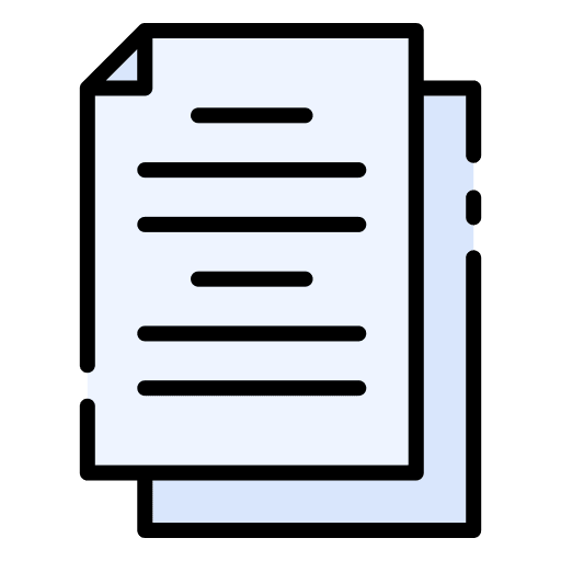 File format document interface icon File format document interface icon