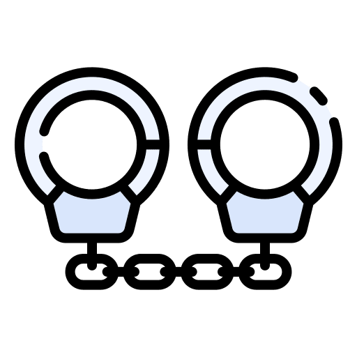 Handcuffs miscellaneous security jail icon Handcuffs miscellaneous security jail icon