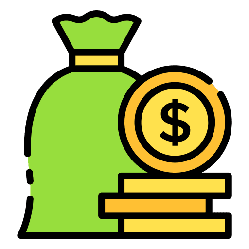 Money bag bank business and finance business icon Money bag bank business and finance business icon