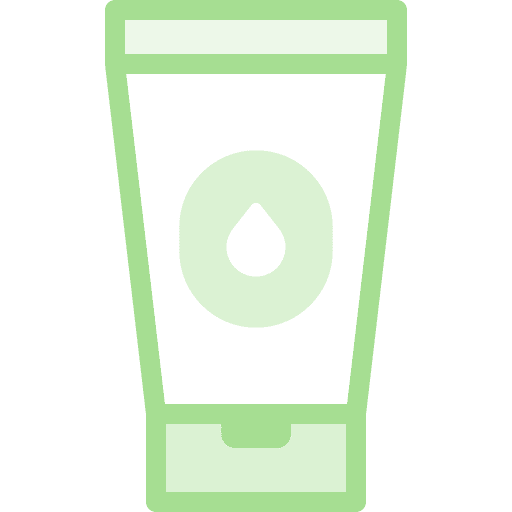 Baby cream massage kid and baby wellness icon Baby cream massage kid and baby wellness icon