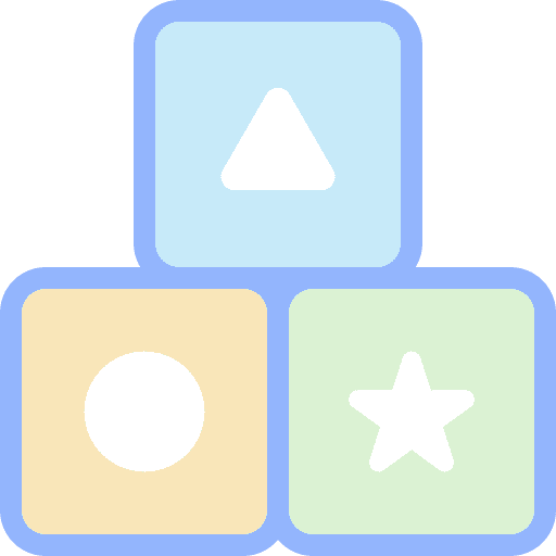 Toy children kid and baby geometrical shape icon
