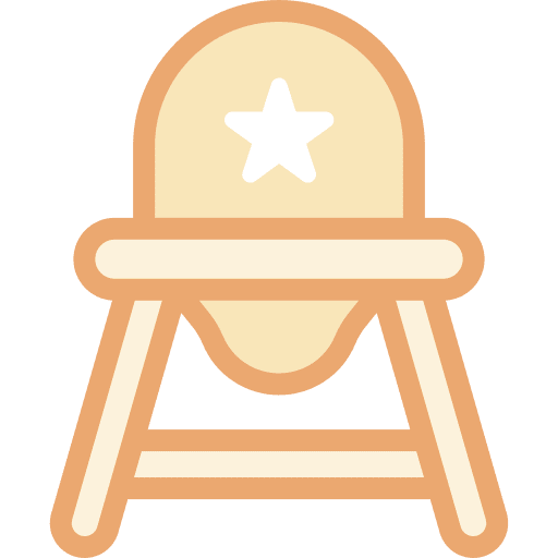 High chair baby chair seat security icon High chair baby chair seat security icon