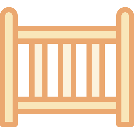 Baby crib rest kid and baby baby bed icon Baby crib rest kid and baby baby bed icon